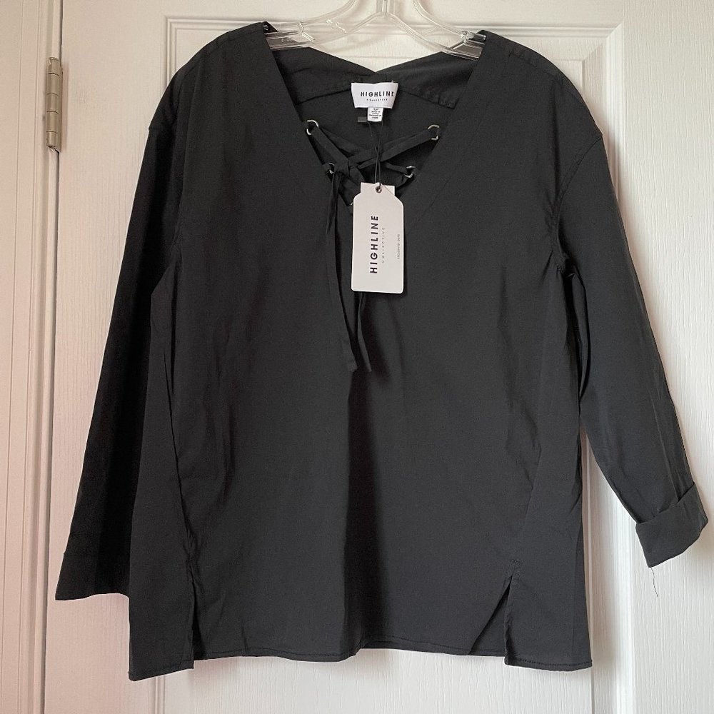New Highline Women's Top Color Black Size S